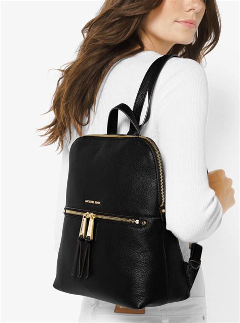 michael michael kors medium rhea backpack|mk rhea slim backpack.